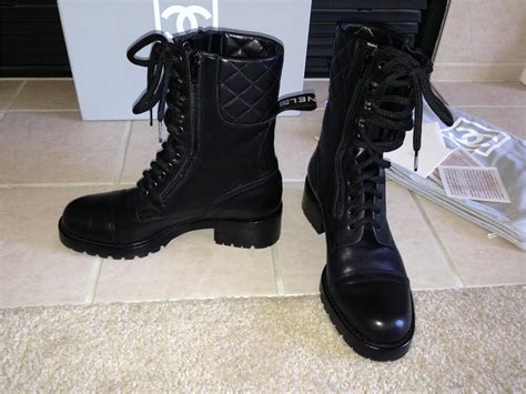 chanel quilted moto boots|Combat boots .